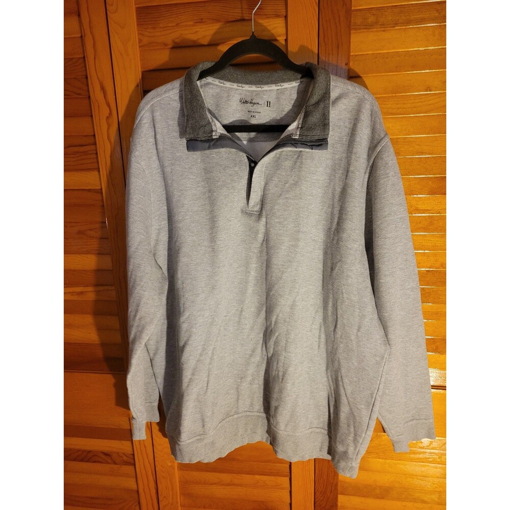 Walter Hagen Golf Gray Summer Quarter Zip Sweatshirt Active Leisure
